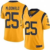 Nike Men & Women & Youth Rams 25 T.J. McDonald Yellow Limited Color Rush Jersey,baseball caps,new era cap wholesale,wholesale hats